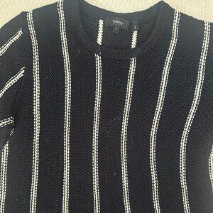 Theory Emmeris Ibisco Striped Sweater Top